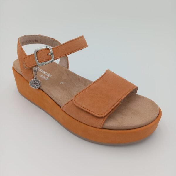 Sandales Remonte Daim Abricot Femme – Pointure 40