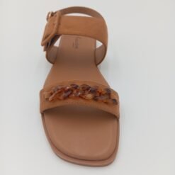 Alternative view of Sandales femme Aniston camel à boucle et détail chaîne – Pointure 39