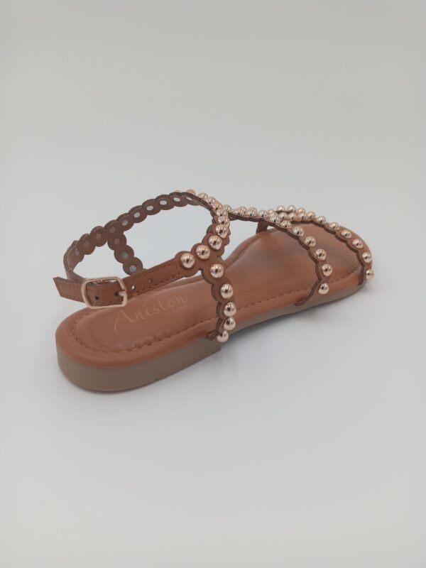 Sandales Aniston Camel avec Perles Femme – Pointure 39 – Image 3