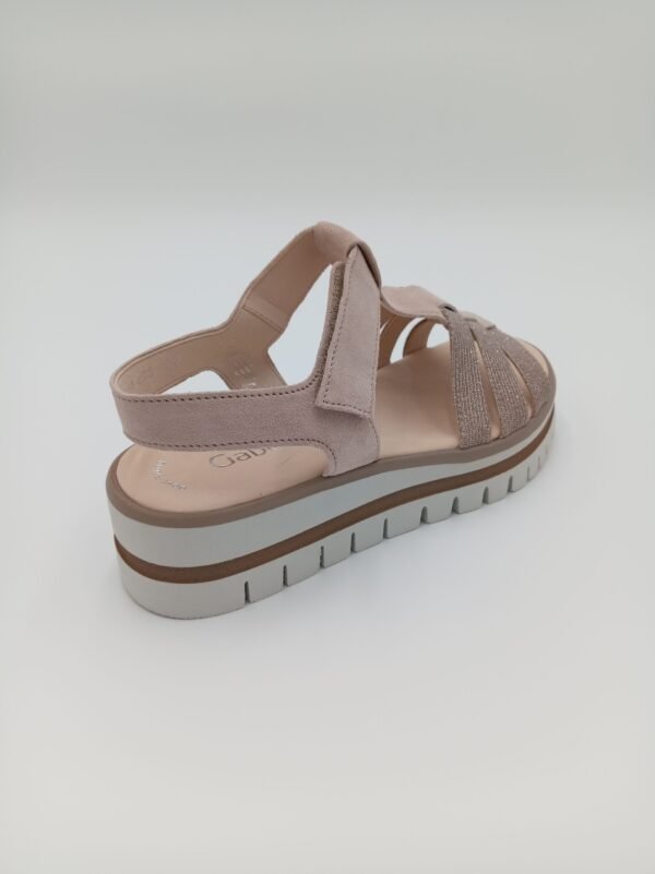 Sandales Gabor rose poudré compensées – Pointure 39 – Image 3