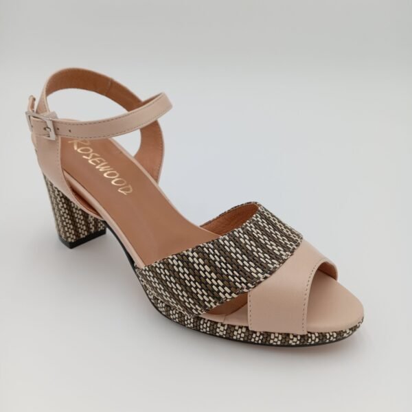 Sandales Rosewood Ambar beige en cuir – Pointure 39