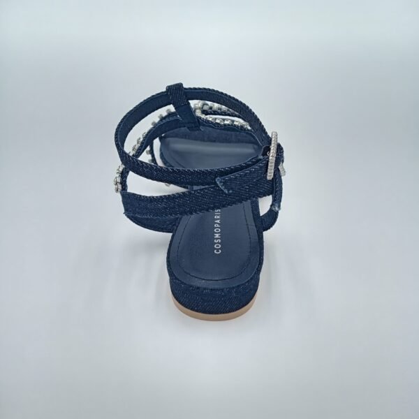 Sandales Cosmoparis Horia – Bleu Denim & Strass – Pointure 37 – Image 4