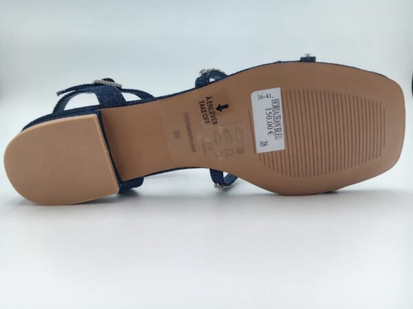 Sandales Cosmoparis Horia – Bleu Denim & Strass – Pointure 37 – Image 10