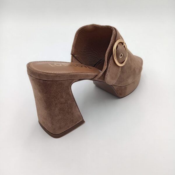 Mules LODI Daim Taupe Femme – Talon 10 cm – Pointure 40 – Image 3
