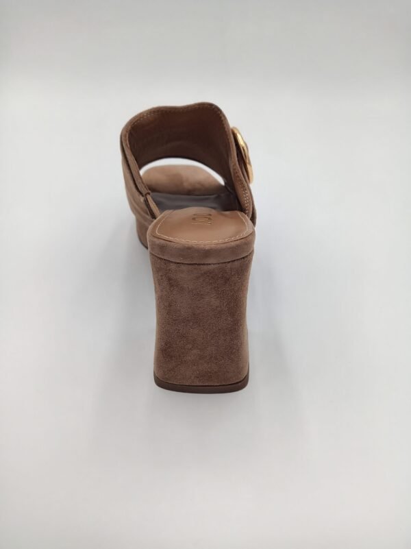 Mules LODI Daim Taupe Femme – Talon 10 cm – Pointure 40 – Image 4