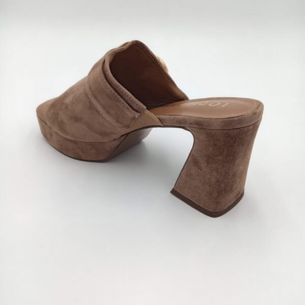 Mules LODI Daim Taupe Femme – Talon 10 cm – Pointure 40 – Image 5