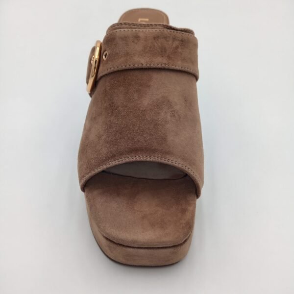 Mules LODI Daim Taupe Femme – Talon 10 cm – Pointure 40 – Image 8