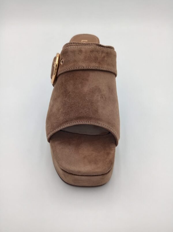 Mules LODI Daim Taupe Femme – Talon 10 cm – Pointure 40 – Image 8
