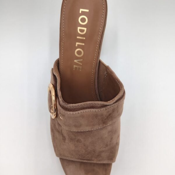 Mules LODI Daim Taupe Femme – Talon 10 cm – Pointure 40 – Image 9