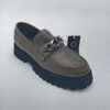 Mocassins kaki femme Carmela à chaîne métallisée pointure 40