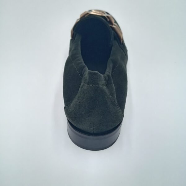Mocassins daim vert femme Adige A Jazz V3 Velours Pin pointure 38 arriere