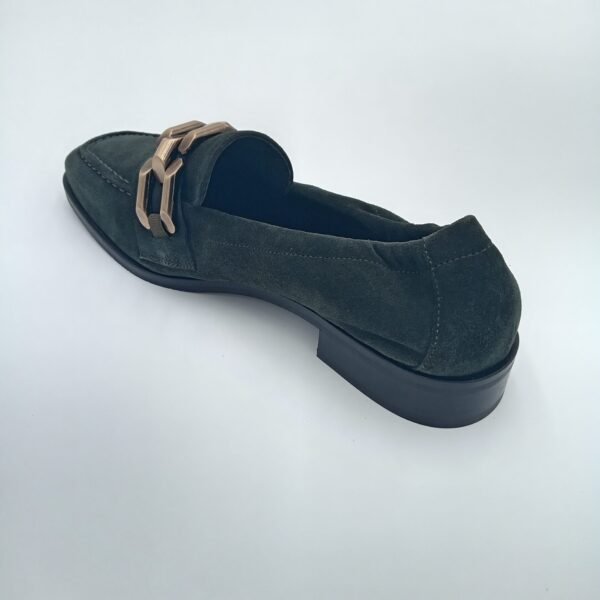 Mocassins daim vert femme Adige A Jazz V3 Velours Pin pointure 38 arrière gauche