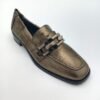 Mocassins cuir bronze femme Adige Jazz V7 Shinny Bronzo pointure 40