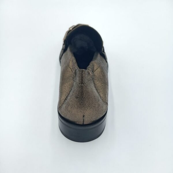 Mocassins cuir bronze femme Adige Jazz V7 Shinny Bronzo pointure 40 arrière