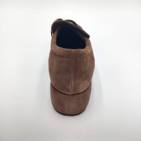 Mocassins velours marron femme Adige V4 Noix pointure 38 arrière