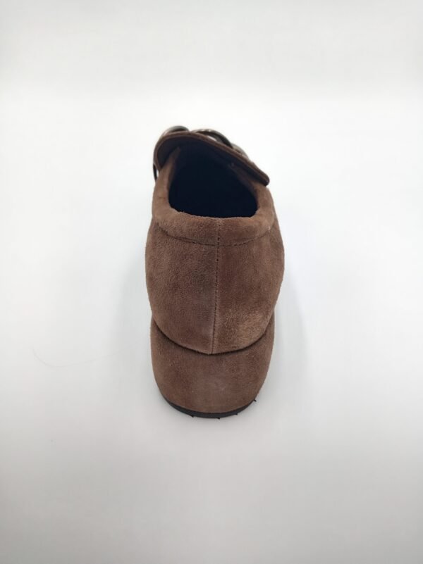 Mocassins velours marron femme Adige V4 Noix pointure 38 arrière