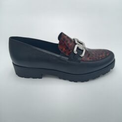 Alternative view of Mocassins Rosewood Melissa Tout Cuir Noir & Imprimé Léopard – Pointure 41