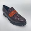 Mocassins vernis bordeaux femme Rosewood Tania pointure 39