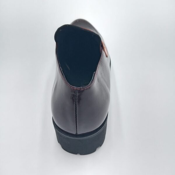 Mocassins vernis bordeaux femme Rosewood Tania pointure 39 arriere