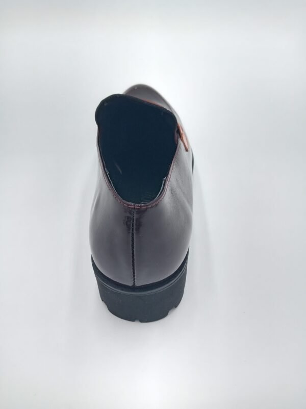Mocassins vernis bordeaux femme Rosewood Tania pointure 39 arriere