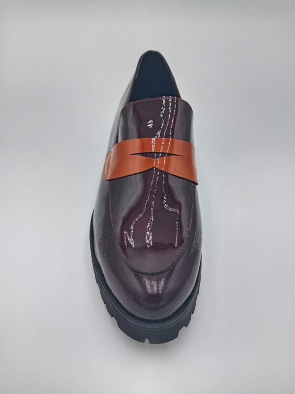 Mocassins vernis bordeaux femme Rosewood Tania pointure 39 dessus