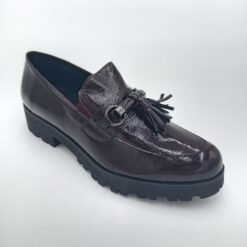 Mocassins Rosewood Joss Bordeaux Vernis Tout Cuir – Pointure 39
