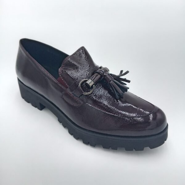 Mocassins vernis bordeaux femme Rosewood Joss pointure 39