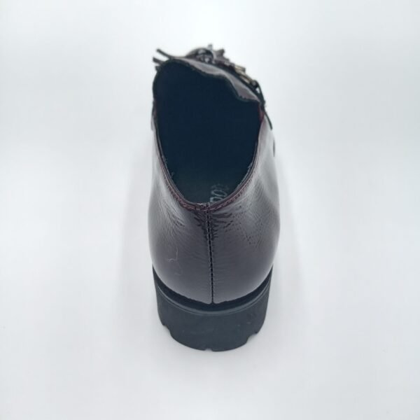 Mocassins vernis bordeaux femme Rosewood Joss arrière pointure 39