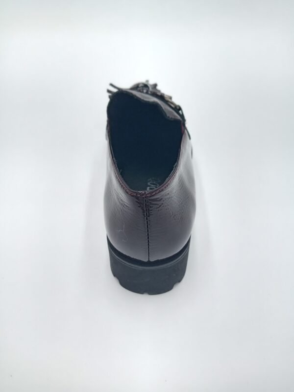 Mocassins vernis bordeaux femme Rosewood Joss arrière pointure 39