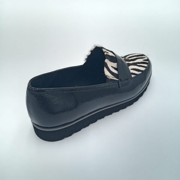 Mocassins zèbre femme Rosewood Susi arrière droit pointure 35