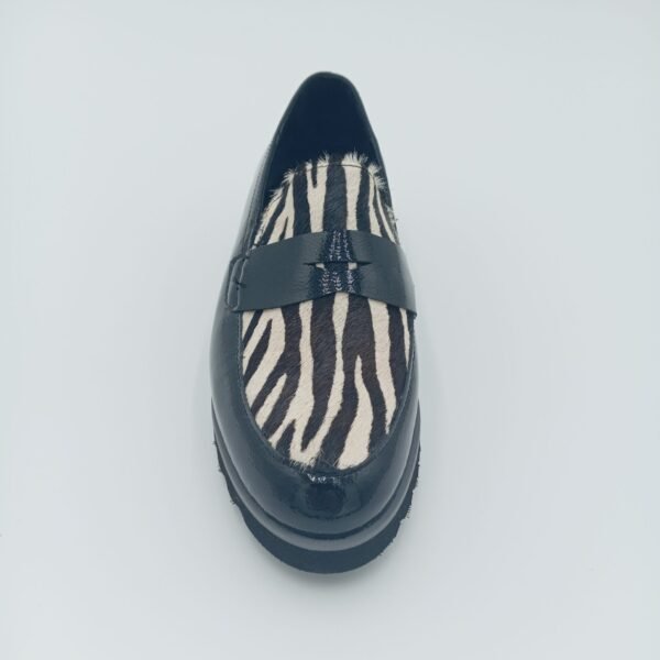 Mocassins zèbre femme Rosewood Susi vue de dessus pointure 35