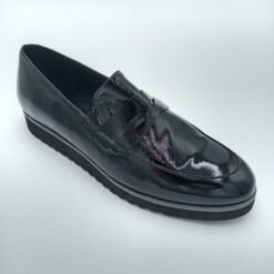 Mocassins Rosewood Susi Vernis Noir Tout Cuir – Pointure 41
