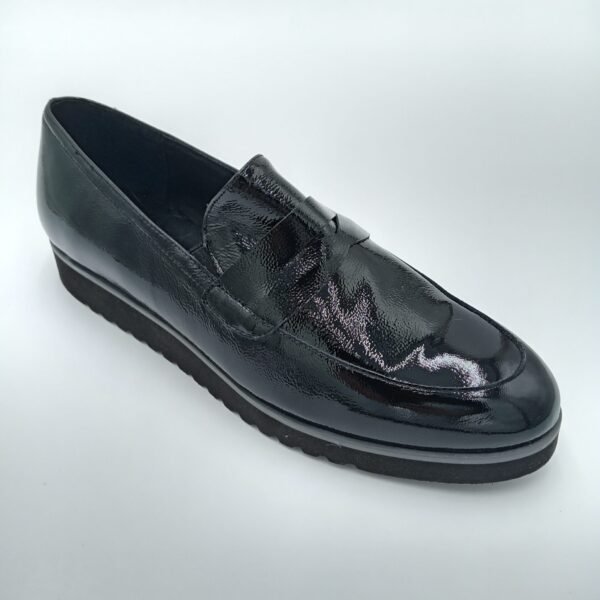 Mocassins vernis noir femme Rosewood Susi pointure 41