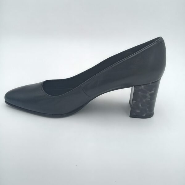 Escarpins cuir noir femme Rosewood Mandy profil talon 7 cm
