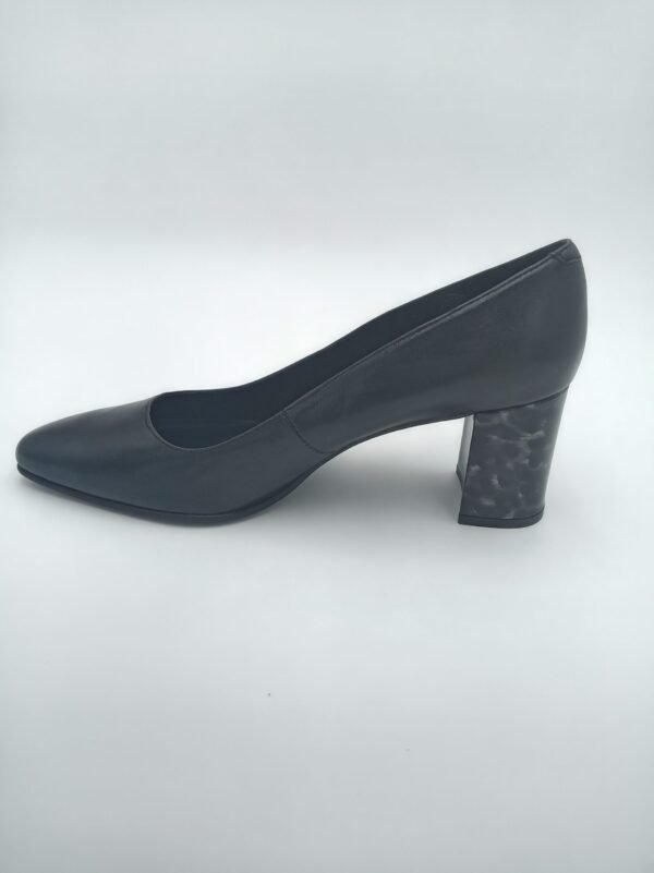 Escarpins cuir noir femme Rosewood Mandy profil talon 7 cm