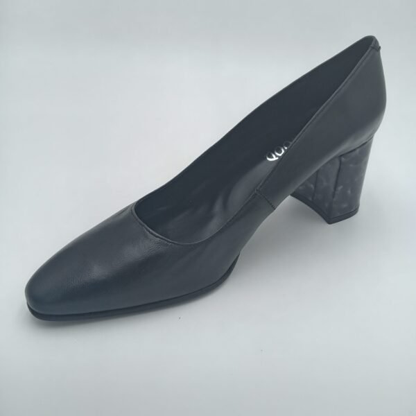 Escarpins Rosewood Mandy en cuir noir vue trois quarts