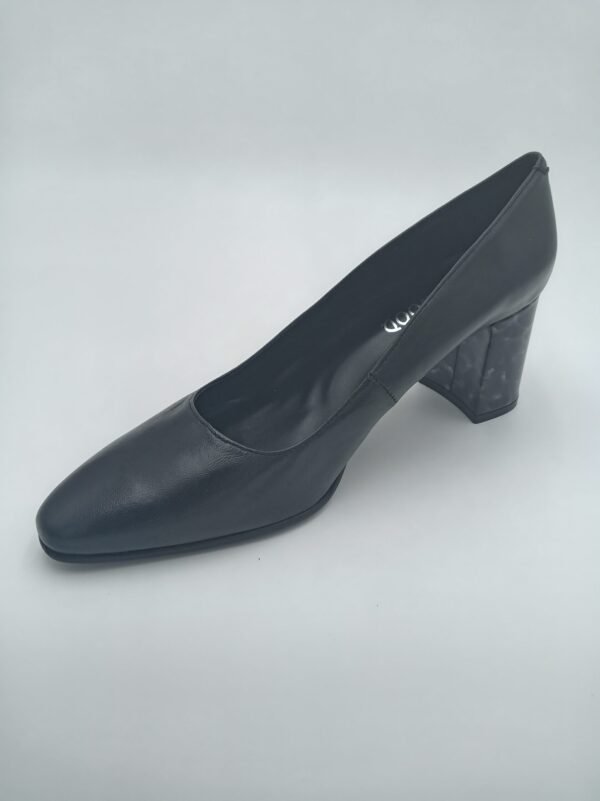Escarpins Rosewood Mandy en cuir noir vue trois quarts