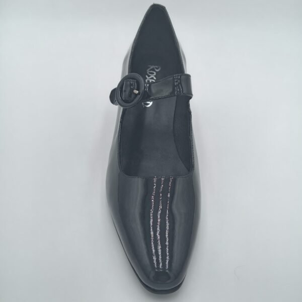 Babies cuir noir femme Rosewood Deborah vue de dessus