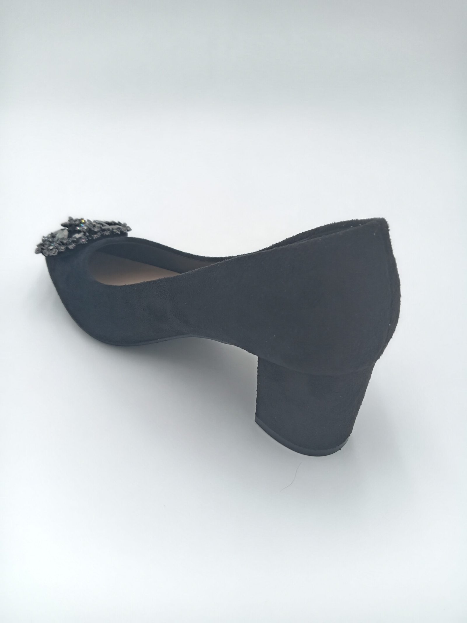 Arrière escarpins noirs femme Misstyl Laura Vita à talon large