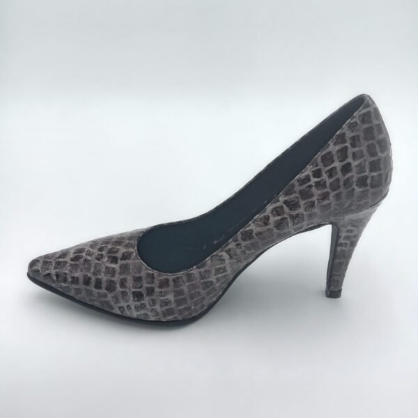 Escarpins cuir reptile femme Rosewood Devon vue de profil