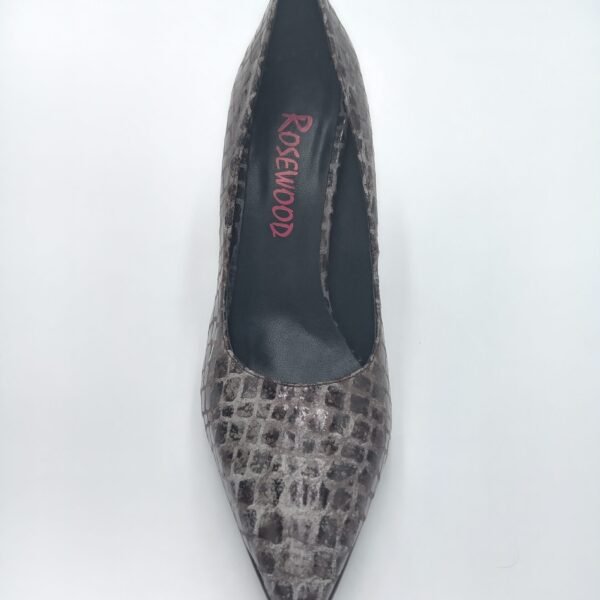 Escarpins cuir reptile femme Rosewood Devon vue de dessus