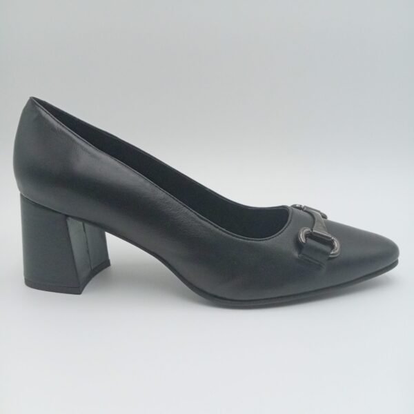 Escarpins cuir noir femme Rosewood Niko profil talon 6,5 cm