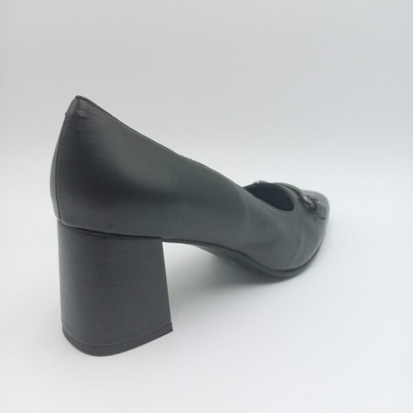 Escarpins cuir noir Rosewood Niko vue arrière droite