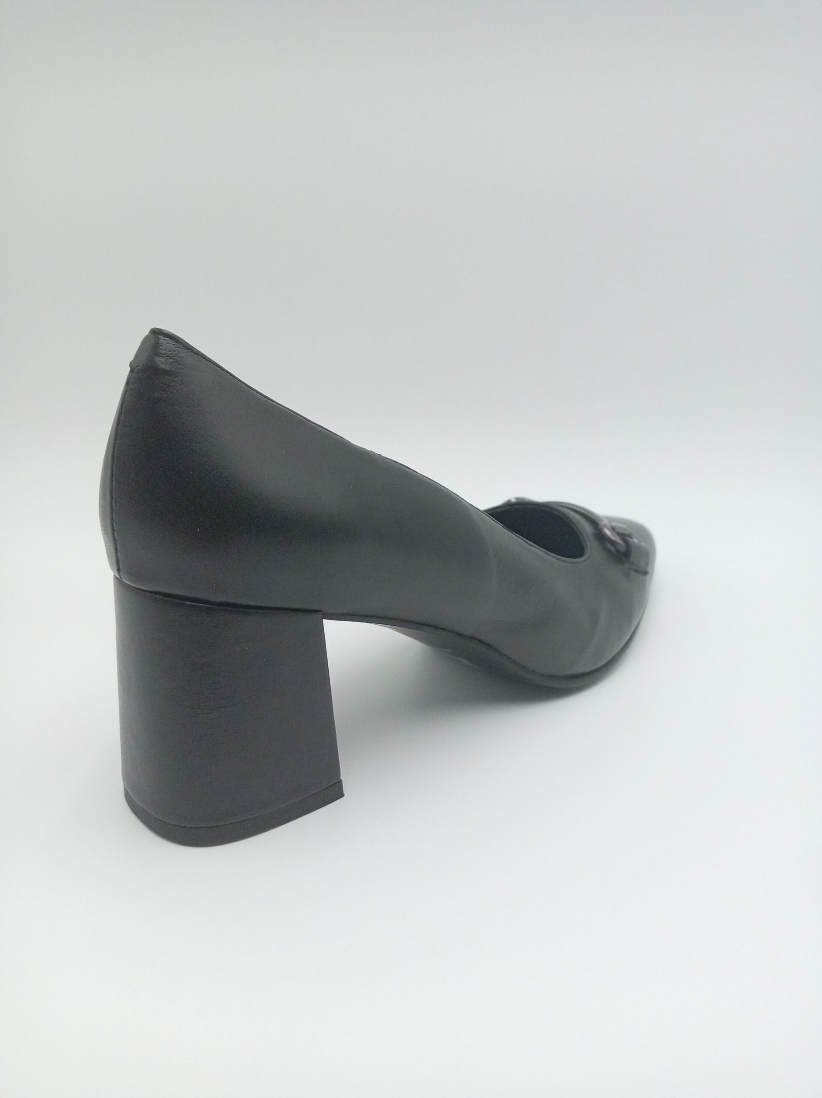 Escarpins cuir noir Rosewood Niko vue arrière droite