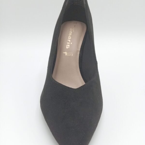 Escarpins Tamaris daim noir pointure 39 vue de dessus