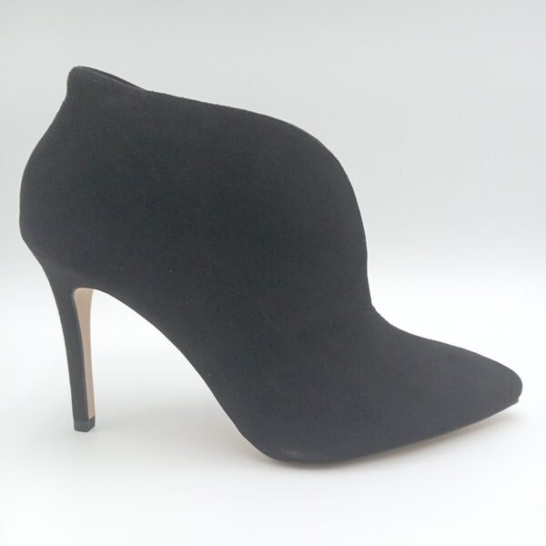 Escarpins daim noir femme Tamaris profil talon 10,5 cm
