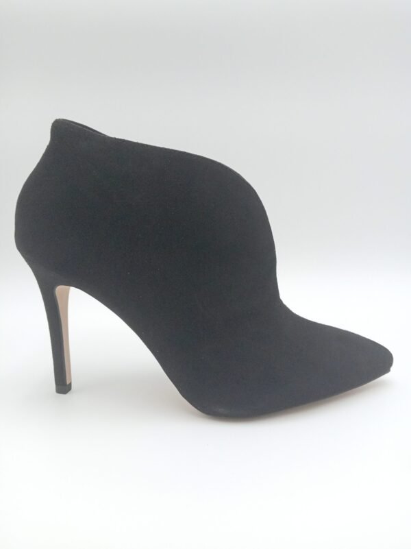 Escarpins daim noir femme Tamaris profil talon 10,5 cm