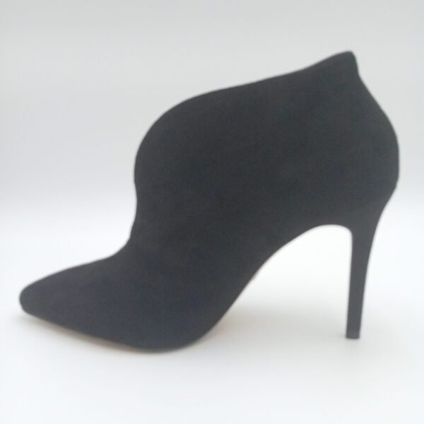 Escarpins daim noir femme Tamaris vue trois quarts