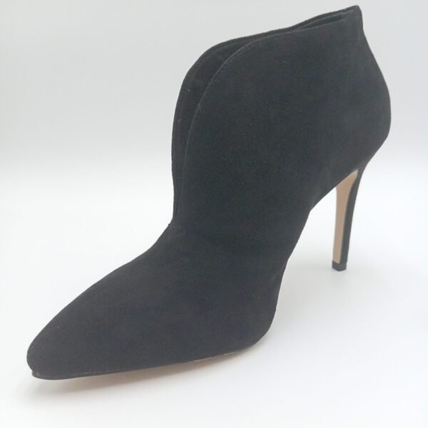 Escarpins daim noir femme Tamaris vue avant gauche