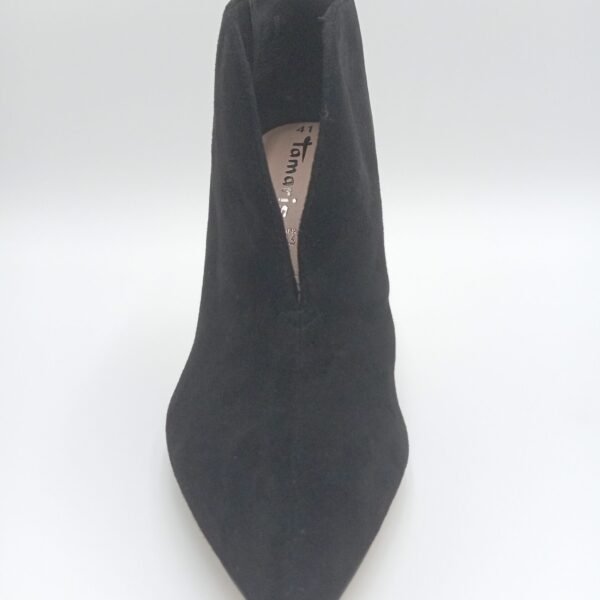 Escarpins daim noir femme Tamaris vue de dessus